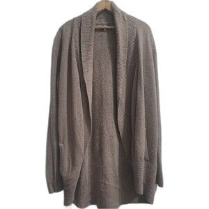 Barefoot Dreams CozyChic Lite Waffle Cocoon Cardi Driftwood Size L/Xl